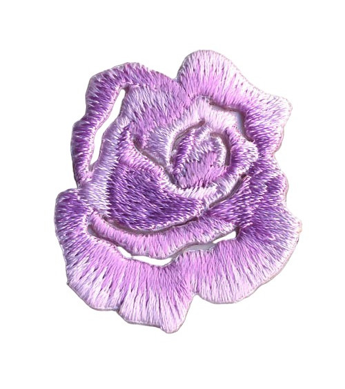 Set of 3 iron-on patches, small parma rose