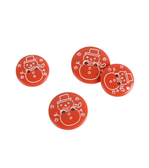 2-hole red man button