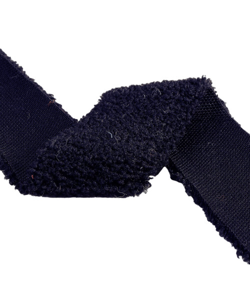 Navy blue acrylic fur 5mm per meter