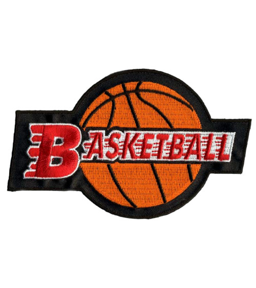 Set of 3 large basketball iron-on patches