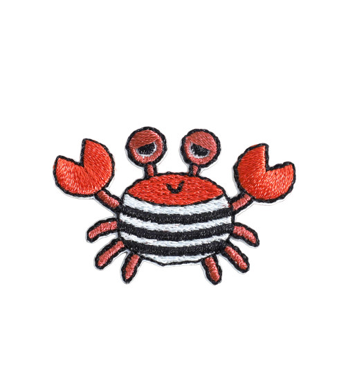 Set of 3 small sea crab animal badges 3.7cm x 2.5cm