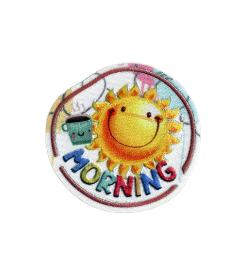 Set of 3 morning school badges 4.8cm x 4.8cm