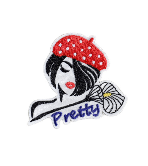 Set of 3 fashion pretty women's badges 5cm x 4.5cm