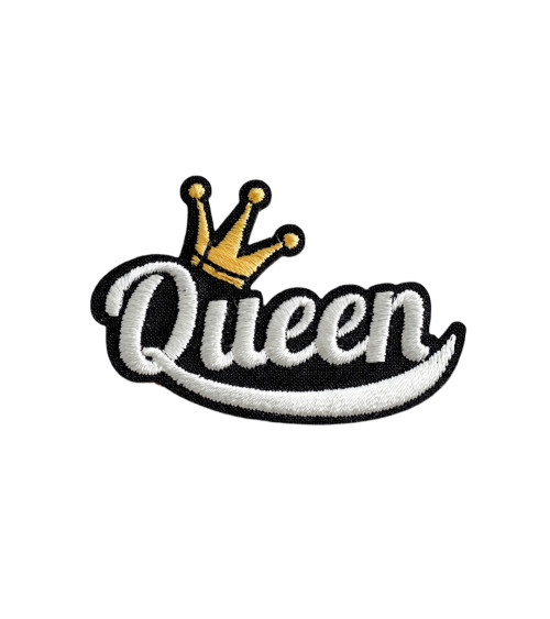 Set of 3 queen queen badges 5cm x 3.2cm