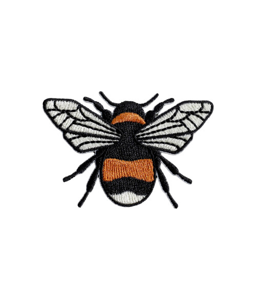 Set of 3 bee badges 5.5cm x 3.5cm