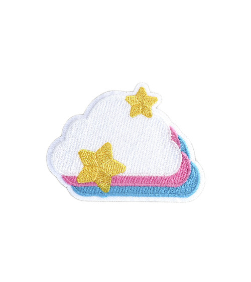 Set of 3 cloud badges 6cm x 4.5cm