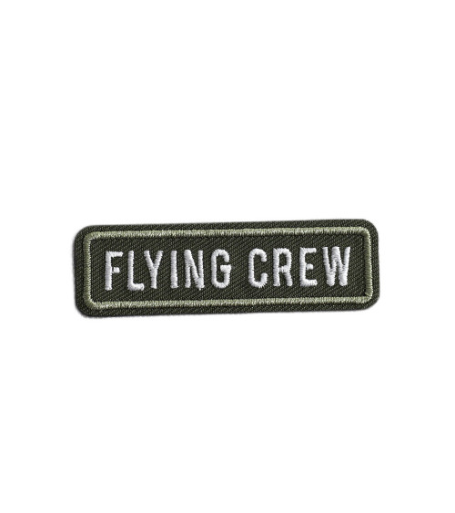 Set of 3 flying crew twill airplane badges 5.5cm x 1.6cm