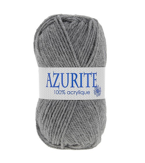 Pack of 10 balls of Azurite 100% acrylic knitting wool medium grey 3074