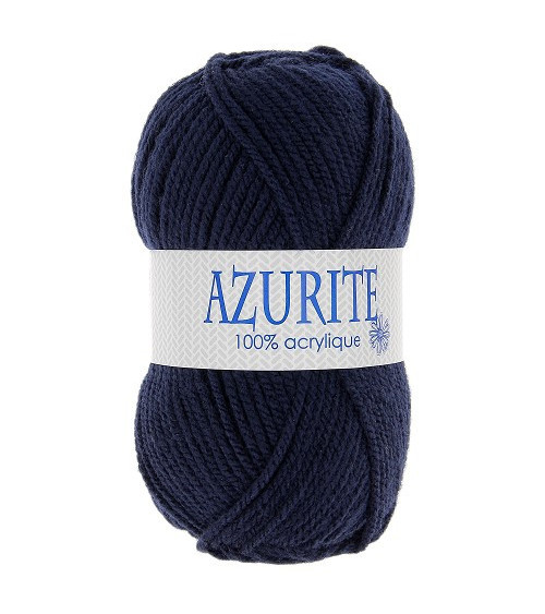 Pack of 10 balls of Azurite 100% acrylic knitting wool navy blue 3090