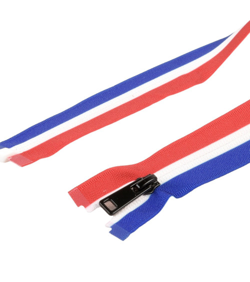 French flag separable closure blue white red