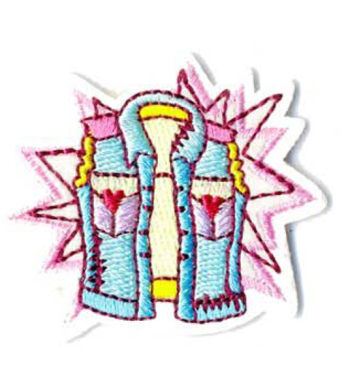 Set of 3 iron-on patches for women's jackets