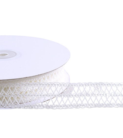 Spool 20m arabesque braid white arabesque braid 25mm