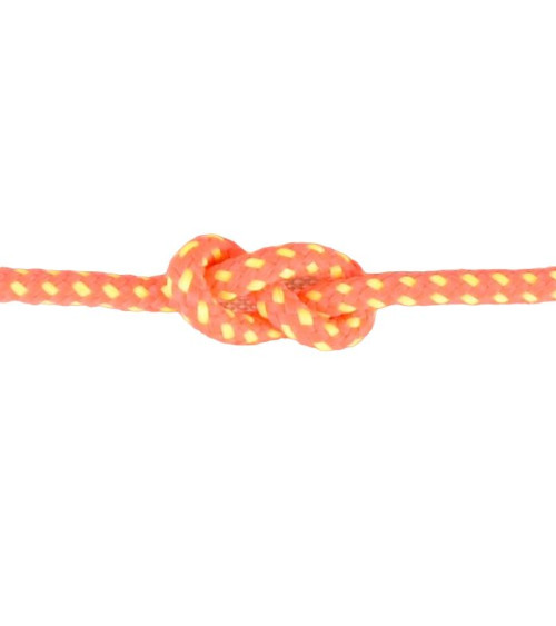 Spule aus fluofarbenem Seil, 25 m, fluofarbenes Rosa, Orange, 3 mm