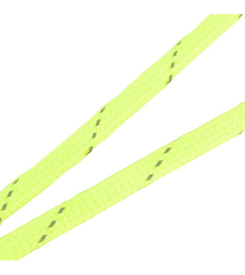 25m reflective braid reel fluorescent yellow