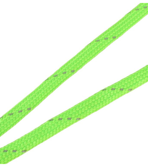 Bobina di treccia riflettente 25m verde fluorescente