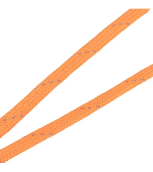 Carrete trenza reflectante 25m naranja fluorescente