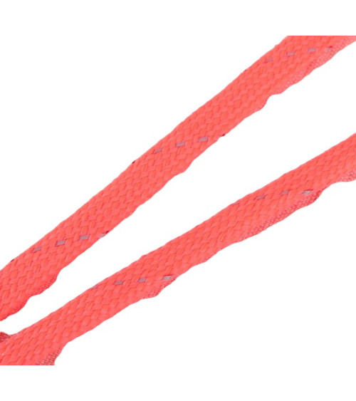 Bobina di treccia riflettente 25m rosa fluo arancio