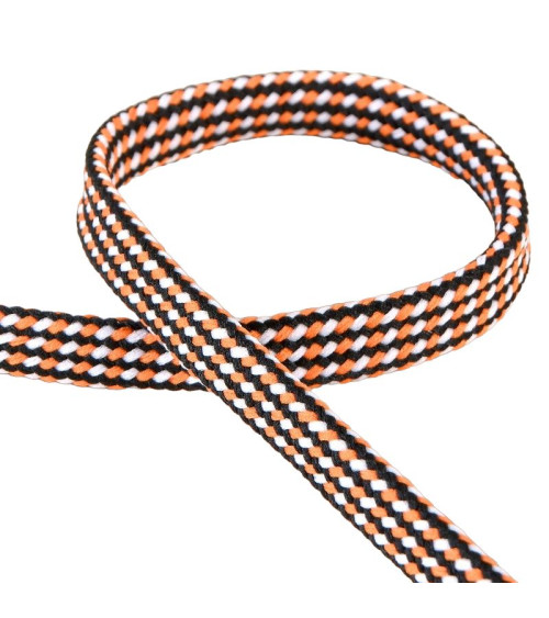 Bobina trenza jaspeada 25m naranja