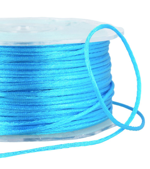 100m spool of 2mm Turquoise rattail