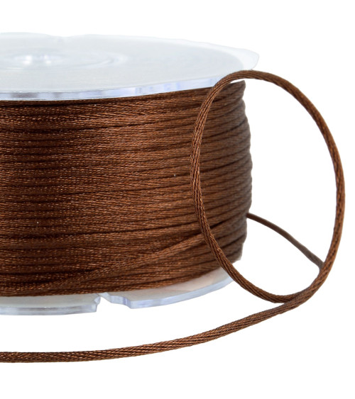 100m spool of 2mm rat tail Dark Brown