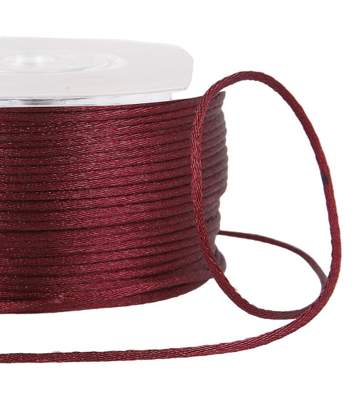 100m spool of 2mm Bordeaux rat tail