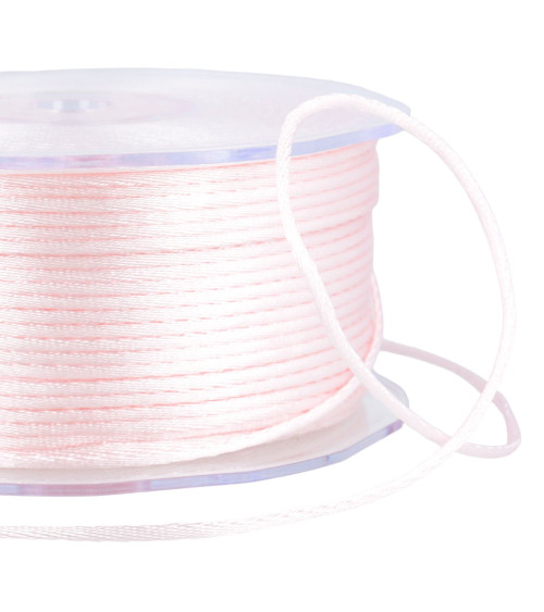 100m spool of 2mm rattail light pink