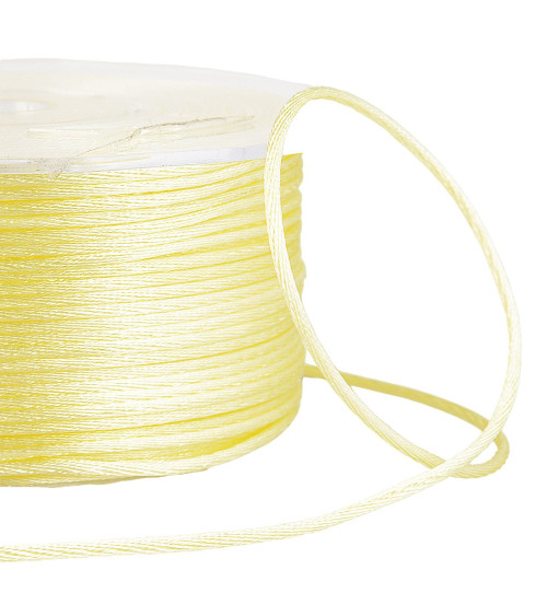 100m spool of 2mm rat tail straw yellow