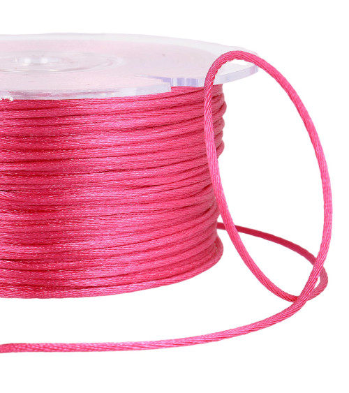 Bobina da 100 m di coda di topo da 2 mm rosa neon