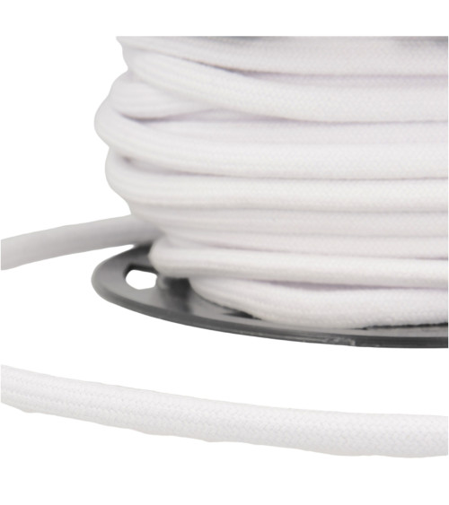 Bobina da 30 metri Cordoncino di cotone bianco da 4 mm