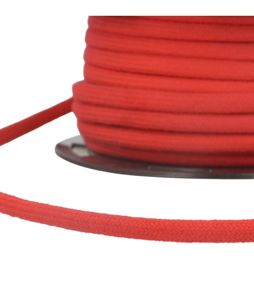 Bobina da 30 m Cordoncino di cotone rosso da 4 mm