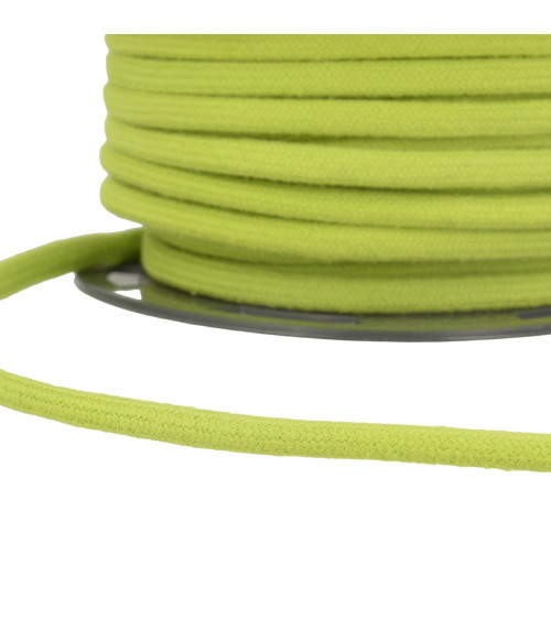 Bobina da 30 m. Cordoncino di cotone verde anice da 4 mm