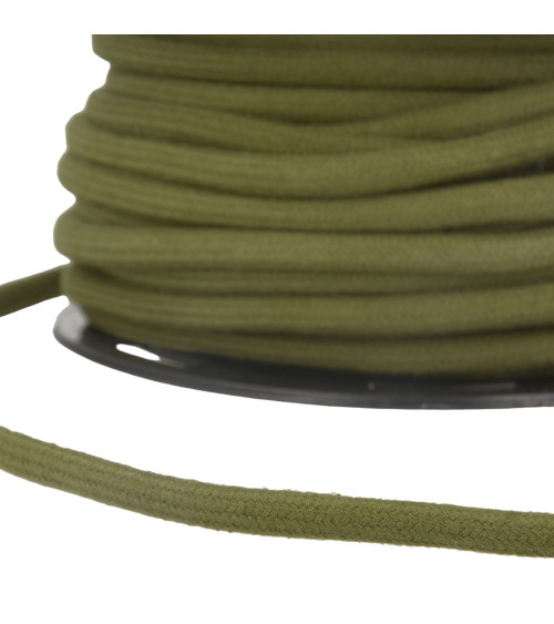 Bobine 30m Cordon Baumwolle Khaki 4mm