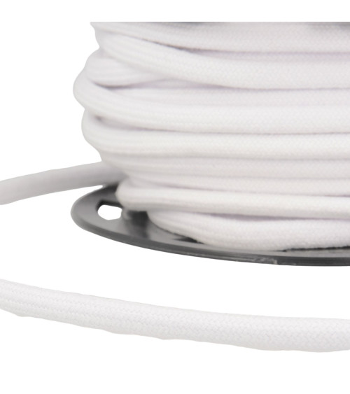 20m spool of 8mm white cotton cord