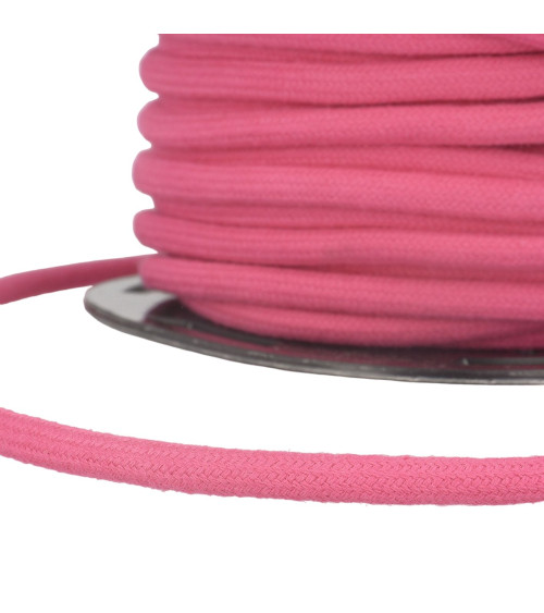 Bobina da 20 m di cordoncino di cotone fucsia da 8 mm