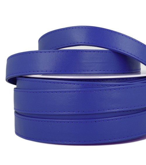 10m reel of royal blue faux leather strap 25mm