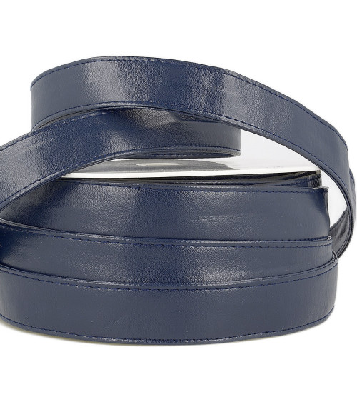 10-m-Rolle Mitternachtsblaues Kunstlederarmband, 25 mm