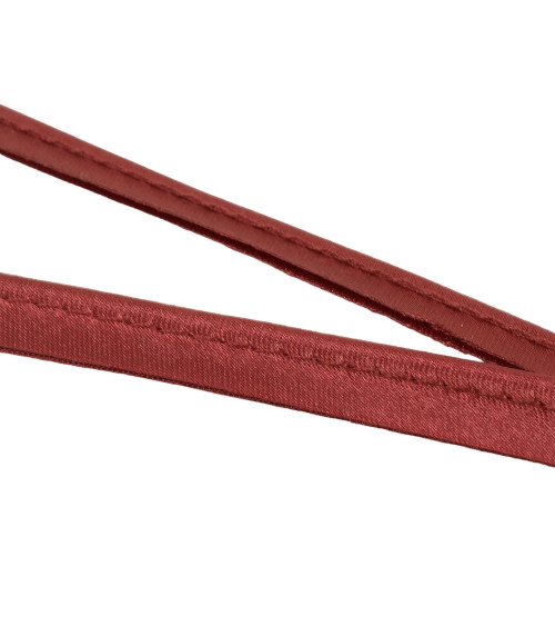 25m spool of 10mm burgundy satin piping