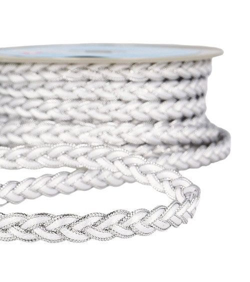 15m reel of braided braid White/silver 12mm