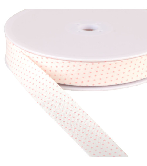 Organic cotton bias tape gots pink 20mm per meter made in France