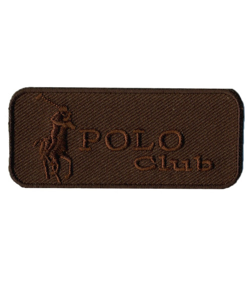 Polo Club Brown Iron-on Badge