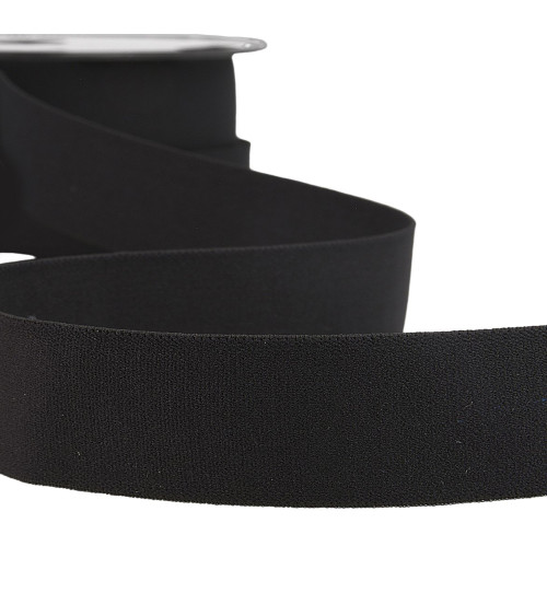 20m reel of elastic boxer black 32mm