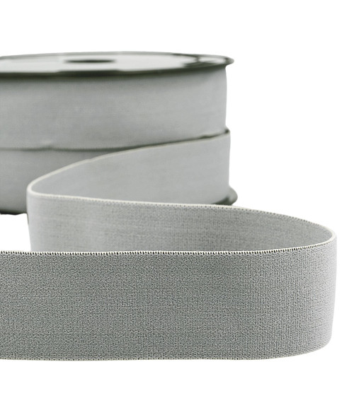 20m reel of elastic boxer light grey 32mm