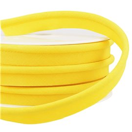 Bobine 15m passepoil mèche Jaune citron 5mm