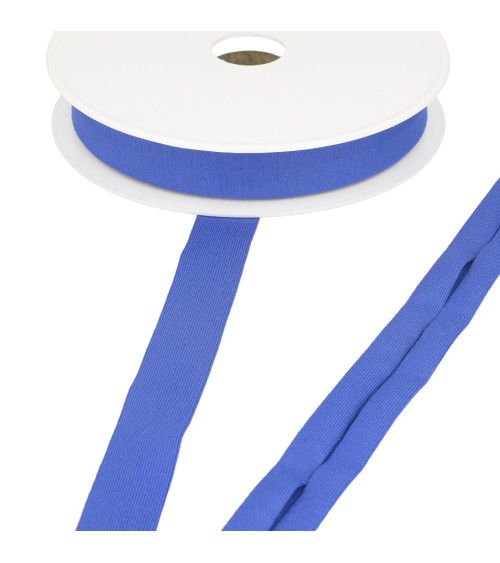 20m spool of stretch jersey bias binding, royal blue, 20mm