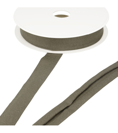 20-m-Spule Stretch-Jersey-Schrägband Braun 20 mm