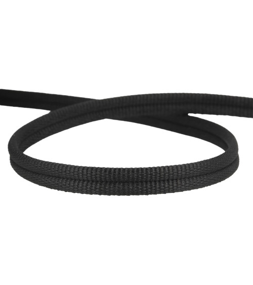 Double 9mm black cord per meter