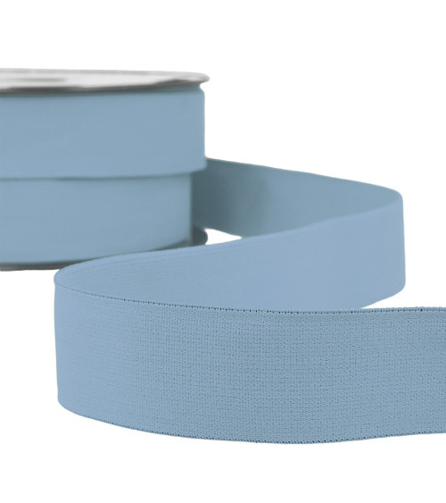 Celadon blue boxer elastic by the meter