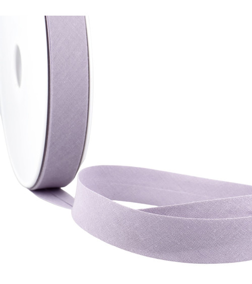 Folded bias tape all purple textile by the meter made in France