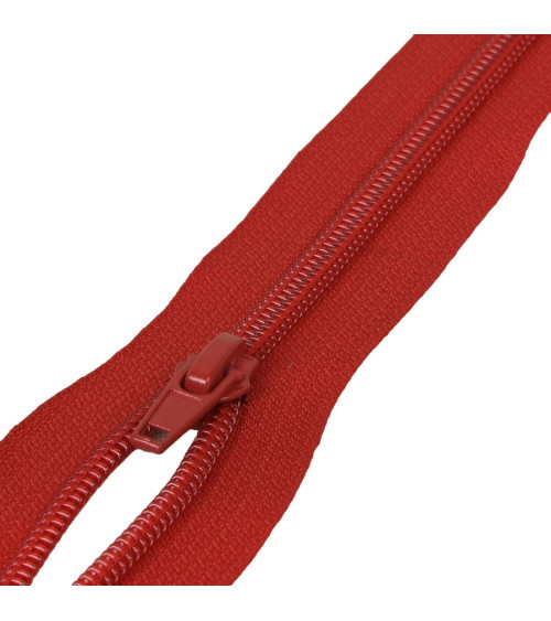 Separable sports closure spiral mesh - red