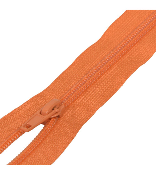 Cremallera deportiva separable de malla en espiral - naranja